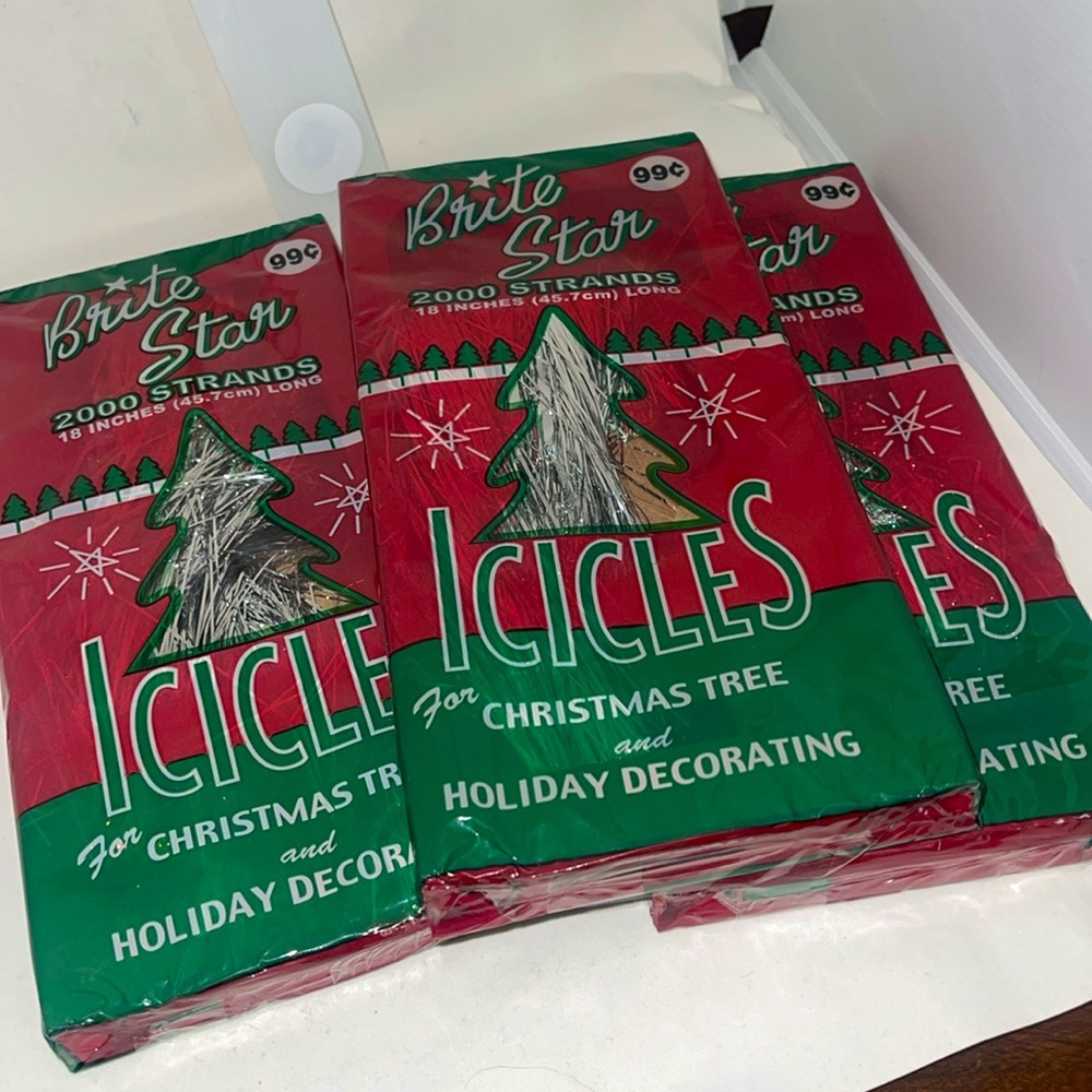 Brite Star Strands Icicles for Christmas Tree Bundle